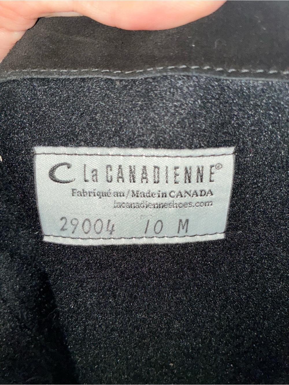 La CANADIENNE Black Suede Wedge Mid-Calf Boots - Picture 2 of 8